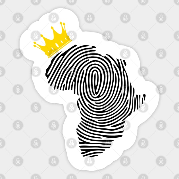 Africa DNA, Africa Fingerprint, African King, African Queen, Black  Lives Matter Sticker by UrbanLifeApparel